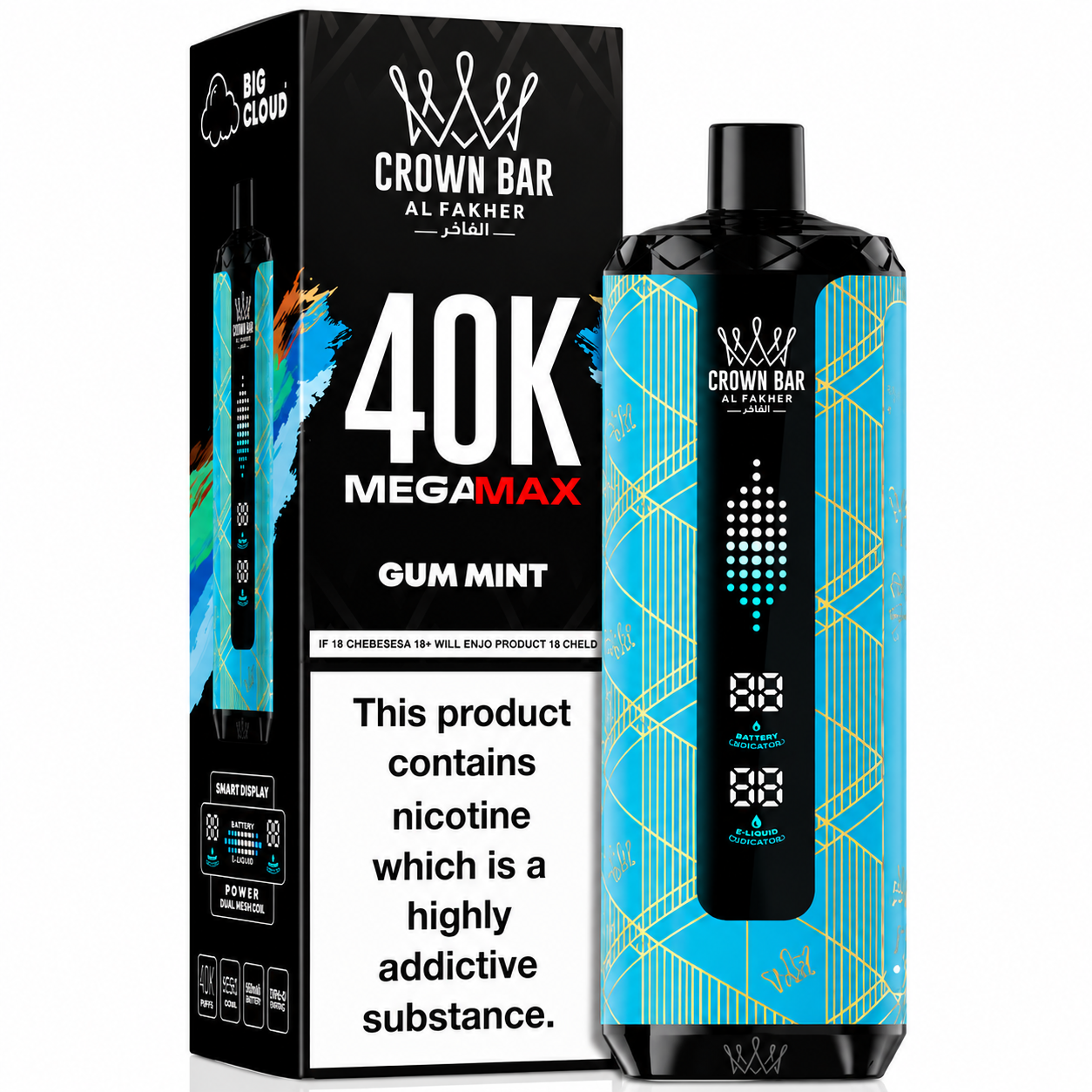 Alfakher 40k Mega Max Gum Mint